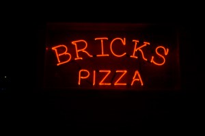 Bricks neon sign