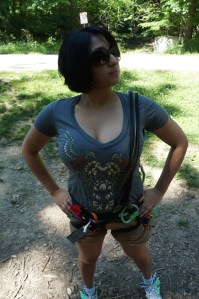 Ambika Wonder Woman pose