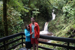 The two of us a waterfall