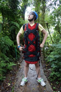 Nate in superman gear