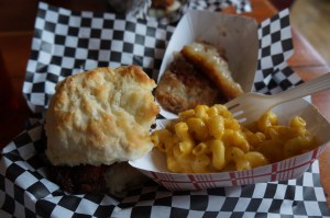 Nashville Hot Sandwich with two sides