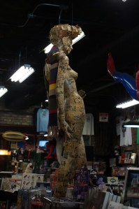 Statue in comic book store