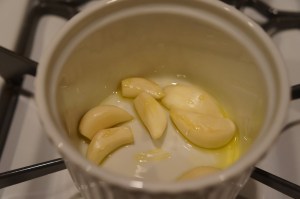 Garlic, pre-roasting